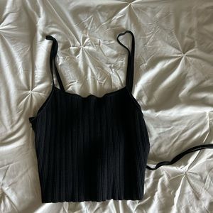 Black tank top